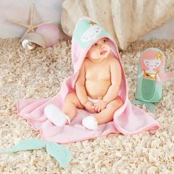 Mermaid Bathtime Gift Set for Babies 0-6 Months