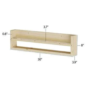 brightmaison Polynez 30" Floating Shelves Set for Kids
