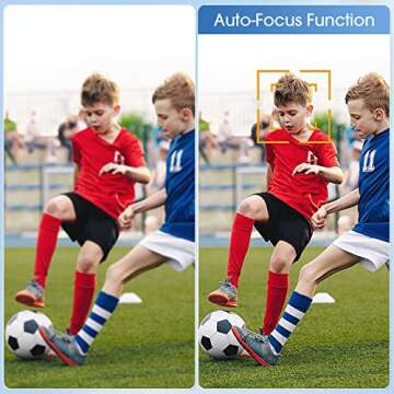 2.7K Digital Camera 48MP Vlogging Camera with Two Batteries, Compact Mini Camera, 16X Digital Zoom with Auto Focus for Teens, Kids, Students, Adults (with 32GB TF Card)