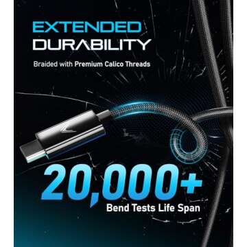 Futurizta Tech® Zeus-X Short USB-C to USB-C Cable 2 Packs (0.33ft/0.1m) 60W 20V/3A Type-C Fast Charging Cable QC3.0 QC4.0 Compatible with Samsung, Google Pixel, iPad Pro