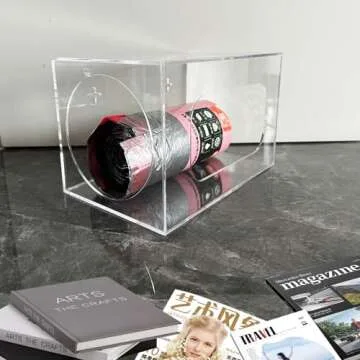 Extra Large Acrylic Trash Bag Holder for Easy Organization