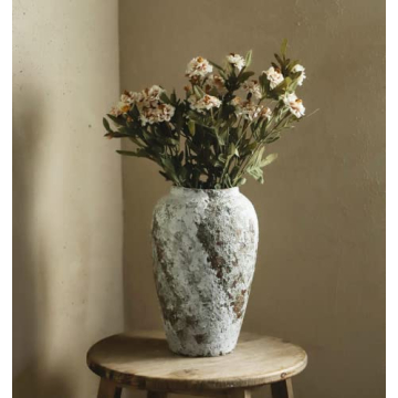 YSNCIDAN Rustic Ceramic Flower Large Vase, Vintage Floor Tall Vase Farmhouse Decor for Living Room E...