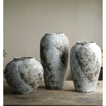 YSNCIDAN Rustic Ceramic Large Flower Vase for Home Decor