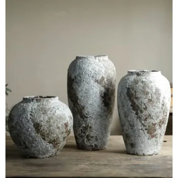 YSNCIDAN Rustic Ceramic Large Flower Vase for Home Decor