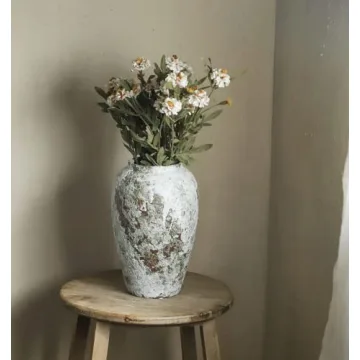 YSNCIDAN Rustic Ceramic Large Flower Vase for Home Decor