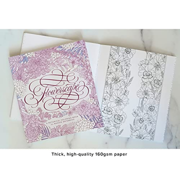 Flowerscape Botanical Coloring Book for Nature Lovers