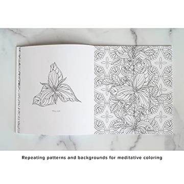 Flowerscape Botanical Coloring Book for Nature Lovers