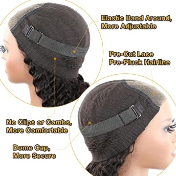 Domiso 26 Inch Deep Wave Wig for Effortless Beauty