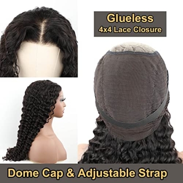Domiso 26 Inch Deep Wave Wig for Effortless Beauty