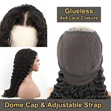 Domiso 26 Inch Deep Wave Wig for Effortless Beauty