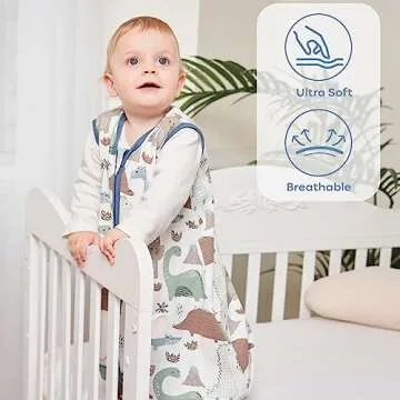Yoofoss Baby Sleep Sack 12-18 Months Cotton 2-Way Zipper
