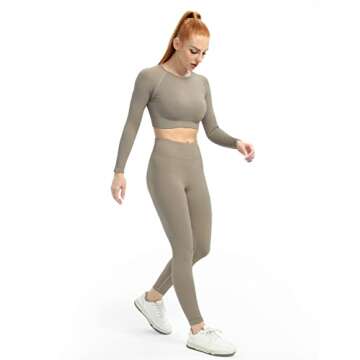 VALANDY Women's Seamless Gym Set - Stylish Activewear