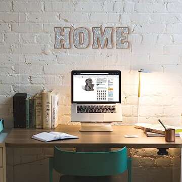 Galvanized Metal Letters for Wall Decor - 3D Letter & for Hanging or Freestanding - Unique Blend of Rustic, Vintage, Western, and Industrial Styles - Fits for Living Room, Lobby, Kitchen, Bedroom