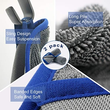 SHSCLY Microfiber Car Drying Towel Super Absorbent Lint-Free