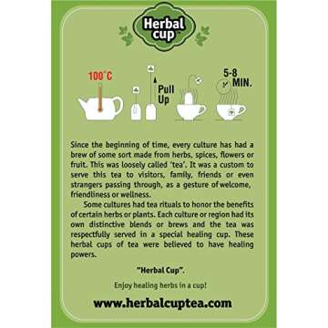 Herbal Cup Ayurveda Tea, Organic Anti-Stress, No Caffeine Herbal Supplement (Anti-Stress, 16 Count (Pack of 1))