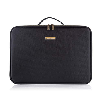 ROWNYEON Portable Makeup Bag with Adjustable Dividers