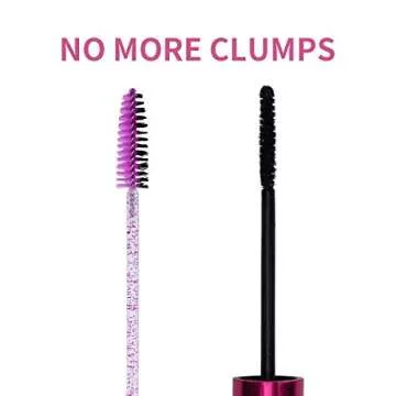 tifanso 200PCS Spoolie Eyelash Brush - Disposable Mascara Brush Wand for Lashes, Eyebrow Eyelash Extension Supplies (Purple)