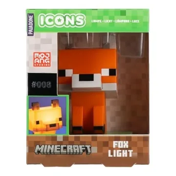 Paladone Minecraft Fox Icon Light - Perfect Gift for Gamers