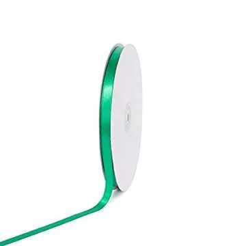 Creative Ideas Satin Ribbon 3/8" x 100 yd Emerald Green