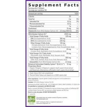 Wholemega Fish Oil - Sustainably Sourced Salmon Oil