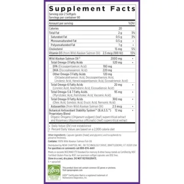 Wholemega Fish Oil - Sustainably Sourced Salmon Oil