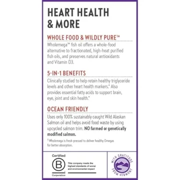 Wholemega Fish Oil - Sustainably Sourced Salmon Oil