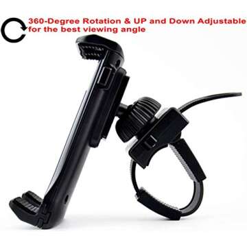 DHYSTAR Indoor Cycling Phone Tablet Holder for Gym
