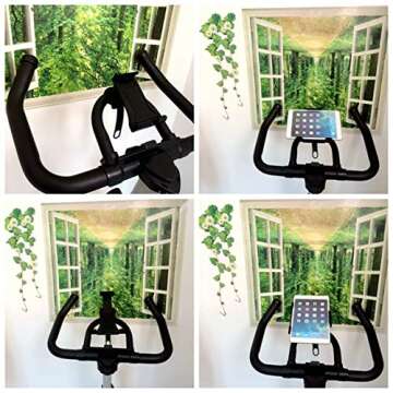 DHYSTAR Indoor Cycling Phone Tablet Holder for Gym
