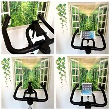 DHYSTAR Indoor Cycling Phone Tablet Holder for Gym