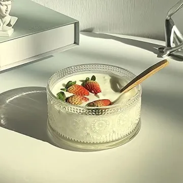 Shop KICKMOVE Vintage Glass Coffee Mugs with Spoons