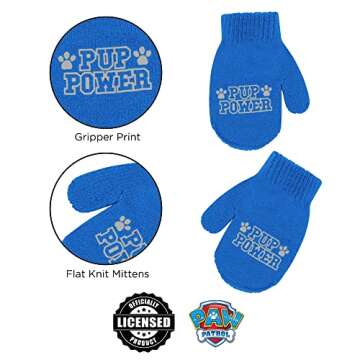 Nickelodeon Paw Patrol Boys Winter Hat Set for Toddlers