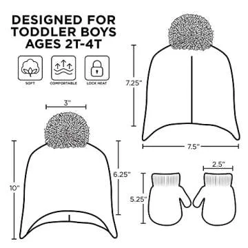 Nickelodeon Paw Patrol Boys Winter Hat Set for Toddlers