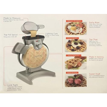 Cuisinart Vertical Belgian Waffle Maker 4-Slice Aquamarine