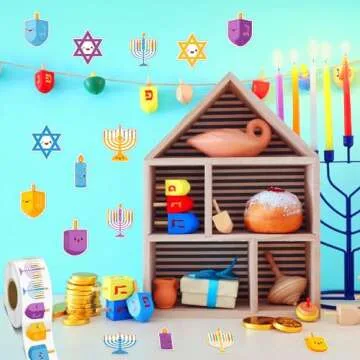 Sabary Hanukkah Stickers - 1000 Festive Stickers for Kids