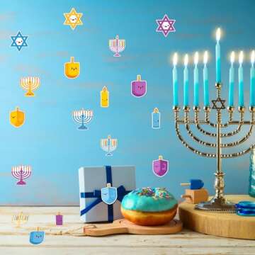 Sabary Hanukkah Stickers - 1000 Festive Stickers for Kids
