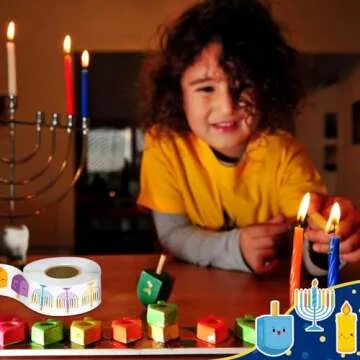Sabary Hanukkah Stickers - 1000 Festive Stickers for Kids