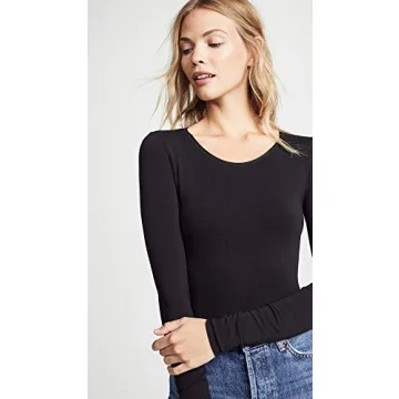 Yummie Women's Seamless Long Sleeve Bodysuit for Comfort