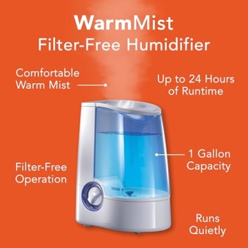 Vicks Warm Mist Humidifier for Healthy Breathing