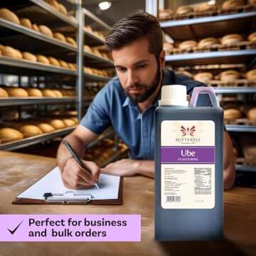 Ube Purple Yam Flavoring Extract by Butterfly 1 Liter