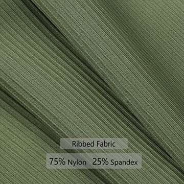 Workout Crop Tank Tops for Women Solid Comfort Sleeveless Shirts for Casual Sports Fitness Yoga Reversible Ribbed Tops Green S