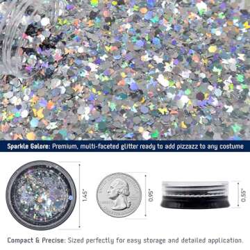 Cosmic Fun with Silver Alien Headbands and Glitter