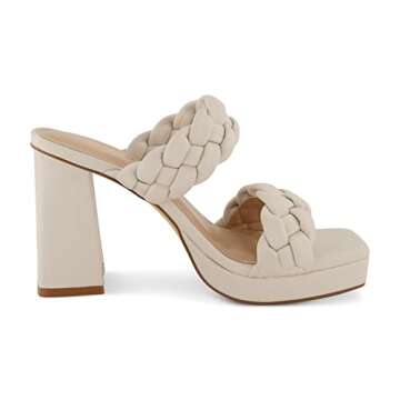 CUSHIONAIRE Women's Aurora braided platform sandal +Memory Foam and Wide Widths Available