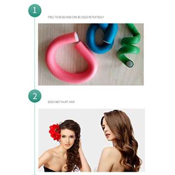 Minerva Curlers for Long Hair Non-Damaging Curls