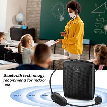 WinBridge Bluetooth Voice Amplifier for Teachers - 15W Portable Speaker System