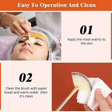 Soft Facial Applicator Brushes for Skincare Enthusiasts