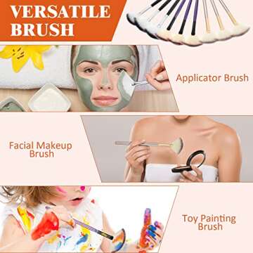 Soft Facial Applicator Brushes for Skincare Enthusiasts