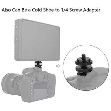 AFVO Metal Triple Hot Shoe Bracket for Cameras and Accessories