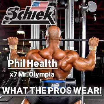 Schiek 1000LLS Leather Weight Lifting Straps - Durable