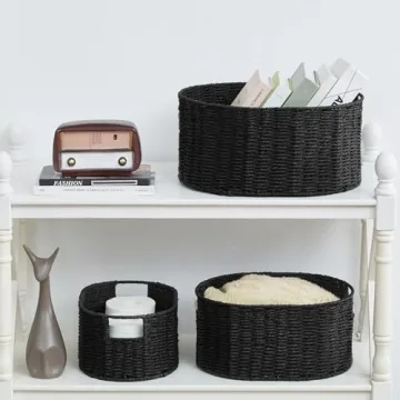 Stylish Vagusicc Wicker Basket Set for Efficient Storage