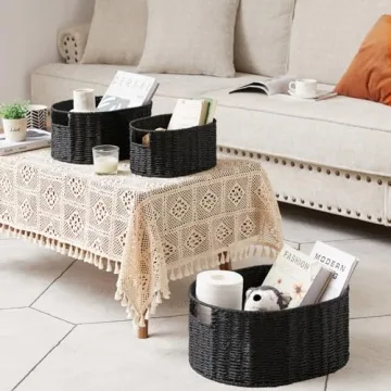 Stylish Vagusicc Wicker Basket Set for Efficient Storage